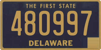 DE license plate 480997