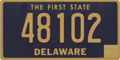DE license plate 48102