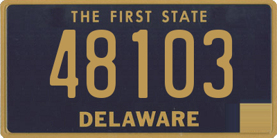 DE license plate 48103