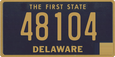 DE license plate 48104