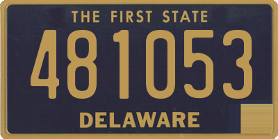 DE license plate 481053