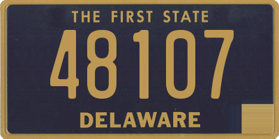DE license plate 48107