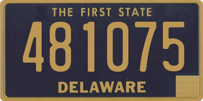 DE license plate 481075