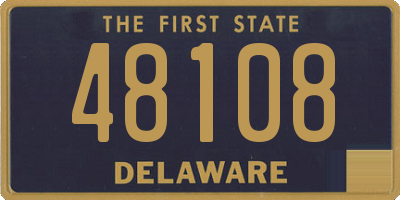 DE license plate 48108