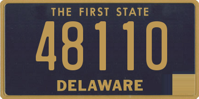 DE license plate 48110