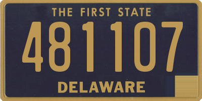 DE license plate 481107