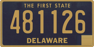 DE license plate 481126