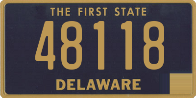DE license plate 48118