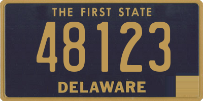 DE license plate 48123