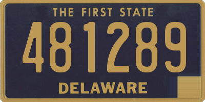 DE license plate 481289