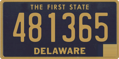DE license plate 481365