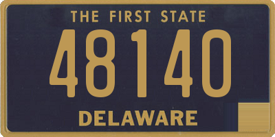 DE license plate 48140