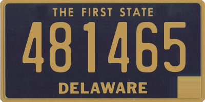 DE license plate 481465