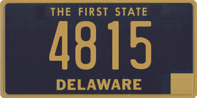 DE license plate 4815