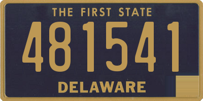 DE license plate 481541