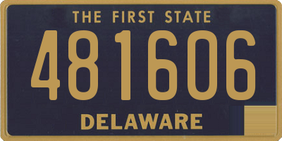 DE license plate 481606