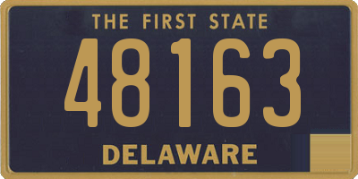 DE license plate 48163