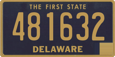 DE license plate 481632