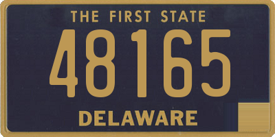 DE license plate 48165