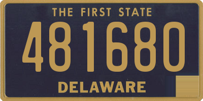 DE license plate 481680