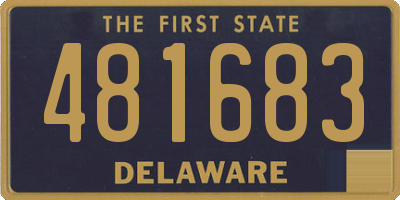 DE license plate 481683