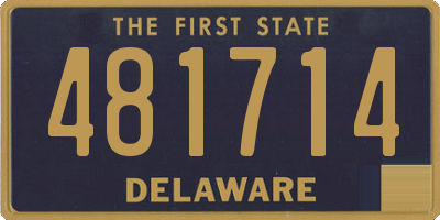 DE license plate 481714