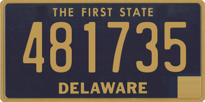 DE license plate 481735