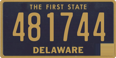 DE license plate 481744