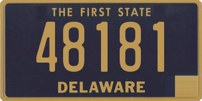 DE license plate 48181