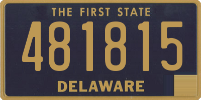 DE license plate 481815