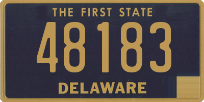DE license plate 48183