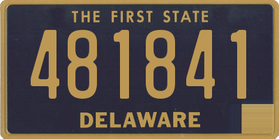 DE license plate 481841