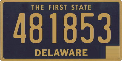 DE license plate 481853