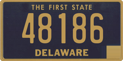 DE license plate 48186