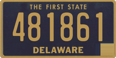 DE license plate 481861