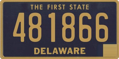 DE license plate 481866