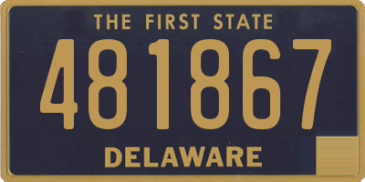DE license plate 481867
