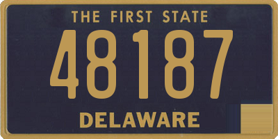 DE license plate 48187