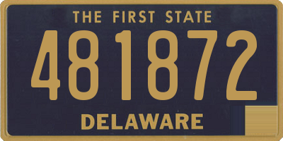 DE license plate 481872