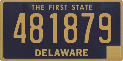 DE license plate 481879