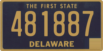 DE license plate 481887