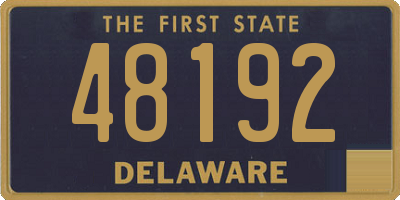 DE license plate 48192