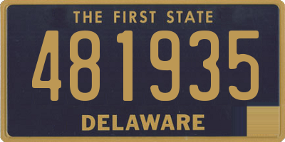 DE license plate 481935