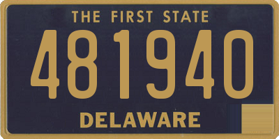 DE license plate 481940