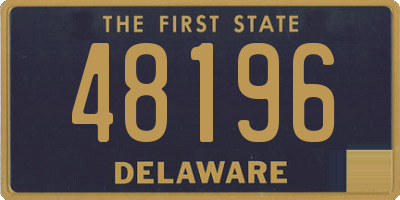 DE license plate 48196