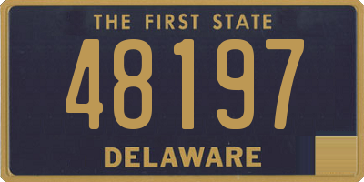 DE license plate 48197