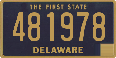 DE license plate 481978