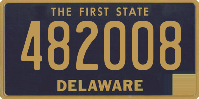 DE license plate 482008
