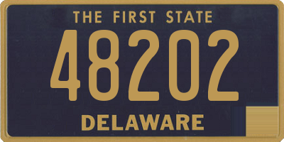 DE license plate 48202