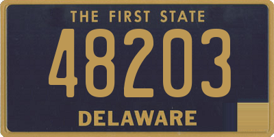 DE license plate 48203